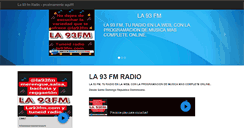 Desktop Screenshot of la93fm.com
