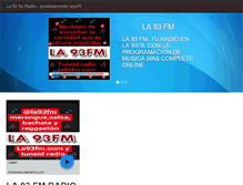 Tablet Screenshot of la93fm.com